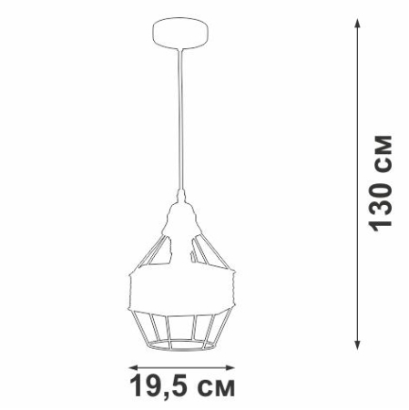 Подвес 1хE27 макс. 60Вт Vitaluce V4419-1/1S Подвес 1хE27 макс. 60Вт Vitaluce V4419-1/1S