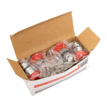 Механизм кнопки исполнительный XB4 "Грибок" поворотн. с фиксацией с замком красн. PROxima EKF XB4BA1F-R