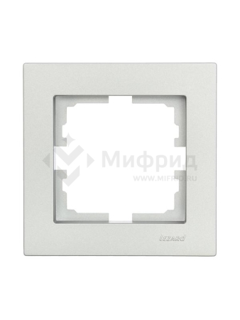 Рамка 1-м VESNA горизонт. платина LEZARD 742-3500-146