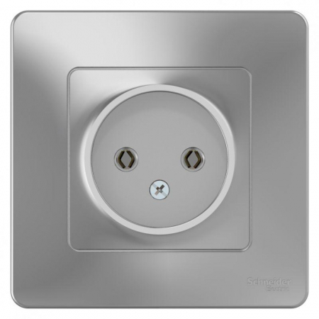 Розетка 1-м СП Blanca 16А IP20 250В без заземл. без защ. шторок алюм. SE BLNRS000013 Розетка 1-м СП Blanca 16А IP20 250В без заземл. без защ. шторок алюм. SE BLNRS000013