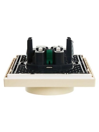 Розетка 2-м СП FORTE&PIANO FP424 16А с заземл. без защ. шторок безвинт. крепл. ваниль IEK FP-R21-16-1-K10