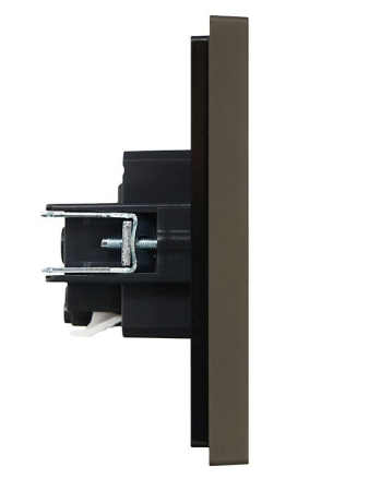 Розетка СП FORTE&PIANO FP314 16А с заземл. без защ. шторок безвинт. крепл. сер. IEK FP-R11-16-1-K03