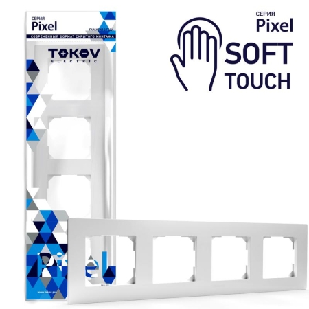 Рамка 4-м Pixel универс. айс TOKOV ELECTRIC TKE-PX-RM4-C34 Рамка 4-м Pixel универс. айс TOKOV ELECTRIC TKE-PX-RM4-C34