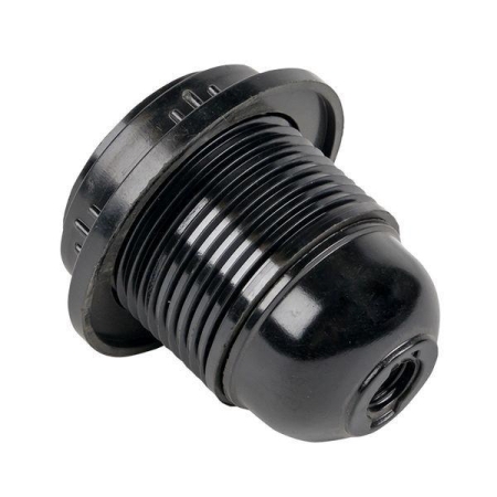 Патрон карболитовый с кольцом E27 черн. EKF LHC-E27-r-s Патрон карболитовый с кольцом E27 черн. EKF LHC-E27-r-s