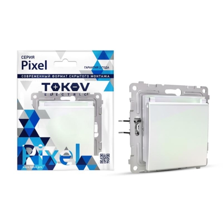 Розетка 1-м СП Pixel 16А IP20 с заземл. защ. шторки с крышкой механизм перламутр. TOKOV ELECTRIC TKE-PX-R1ZSW1-C04 Розетка 1-м СП Pixel 16А IP20 с заземл. защ. шторки с крышкой механизм перламутр. TOKOV ELECTRIC TKE-PX-R1ZSW1-C04