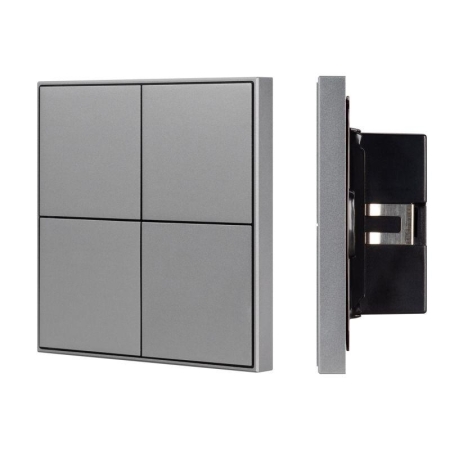 Панель кнопочная KNX-304-23-IN Grey (BUS Frame) (IP20 металл) INTELLIGENT ARLIGHT 038402 Панель кнопочная KNX-304-23-IN Grey (BUS Frame) (IP20 металл) INTELLIGENT ARLIGHT 038402