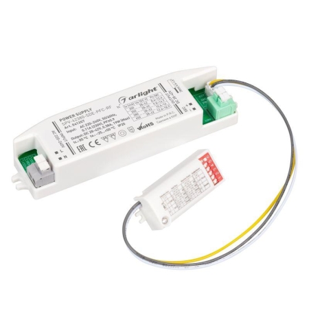 Блок питания SPV-42380-SDE-PFC 28-42В 380мА 19Вт 5.8ГГц IP20 пластик Arlight 041357 Блок питания SPV-42380-SDE-PFC 28-42В 380мА 19Вт 5.8ГГц IP20 пластик Arlight 041357