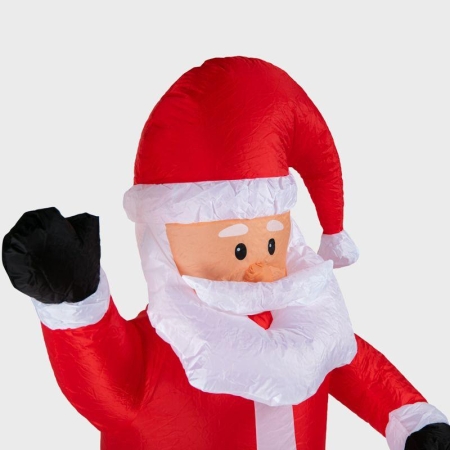 Фигура надувная 3D "Дед Мороз приветствует" 180см 5LED бел. 15Вт IP65 внутр. подсветка компрессор с адаптером 12В Neon-Night 511-114