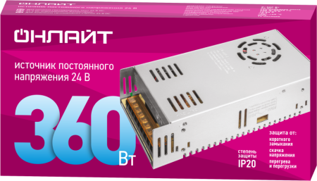 Драйвер для светодиодной ленты 90 646 OD-P360-IP20-24V ОНЛАЙТ 90646