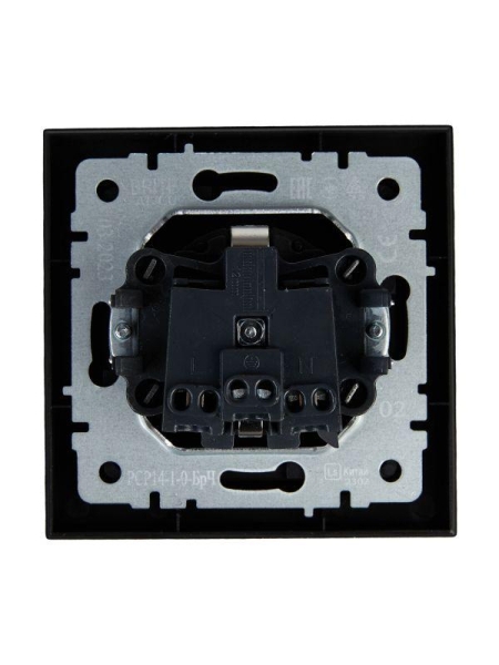 Розетка СП BRITE РСР14-1-0-БрЧ 16А в сборе с заземл. защ. шторки черн. IEK BR-R14-16-K02-F Розетка СП BRITE РСР14-1-0-БрЧ 16А в сборе с заземл. защ. шторки черн. IEK BR-R14-16-K02-F