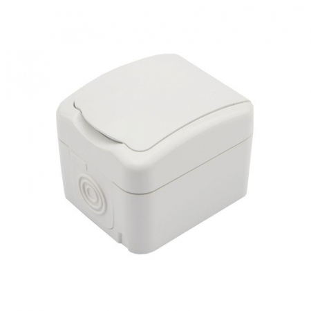 Розетка 1-м ОП Mini OG с заземл. керамика IP54 бел. Kranz KR-78-0605 Розетка 1-м ОП Mini OG с заземл. керамика IP54 бел. Kranz KR-78-0605