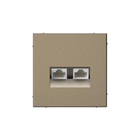 Розетка компьютерная 2-м ArtGallery RJ45 + RJ45 кат.5E механизм мокко SE GAL000685 Розетка компьютерная 2-м ArtGallery RJ45 + RJ45 кат.5E механизм мокко SE GAL000685