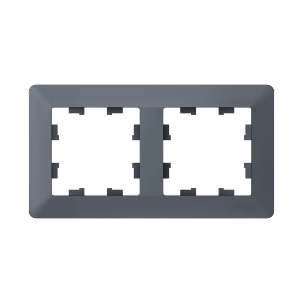 Рамка 2-м AtlasDesign Air грифель/дым. черн. SE ATN220702 Рамка 2-м AtlasDesign Air грифель/дым. черн. SE ATN220702