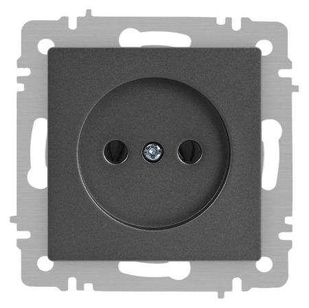 Розетка 1-м СП Accent 6-201-07 16А IP20 250В 2P графит Intro Б0063669 Розетка 1-м СП Accent 6-201-07 16А IP20 250В 2P графит Intro Б0063669