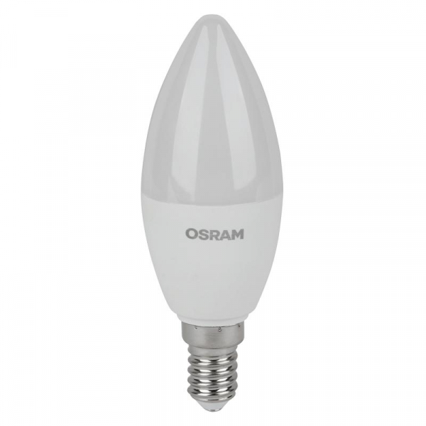 Лампа светодиодная LED Value LVCLB60 7SW/830 7Вт свеча матовая E14 230В 2х5 RU (уп.5шт) OSRAM 4058075577923