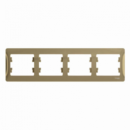 Рамка 4-м Glossa горизонт. титан SE GSL000404 Рамка 4-м Glossa горизонт. титан SE GSL000404