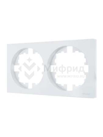 Рамка 2-м OSEN горизонт. квадрат бел. LEZARD 743-0200-147