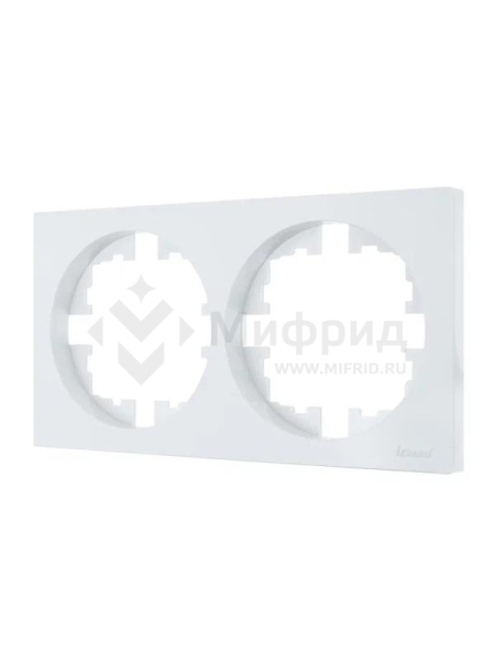 Рамка 2-м OSEN горизонт. квадрат бел. LEZARD 743-0200-147