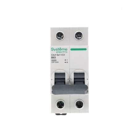 Выключатель автоматический модульный 2п B 63А 4.5кА City9 Set 230В SE C9F14263 Выключатель автоматический модульный 2п B 63А 4.5кА City9 Set 230В SE C9F14263