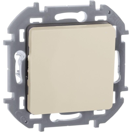 Выключатель кнопочный Inspiria 6А 250В без фиксации НО/НЗ механизм сл. кость Leg 673691