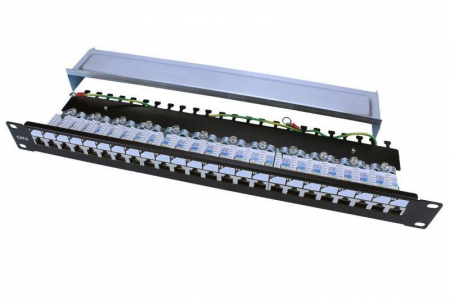 Патч-панель PP3-19-24-8P8C-C6-SH-110D 19дюйм. 1U 24 порта RJ45 полн. экран. кат.6; Dual IDC ROHS черн. Hyperline 246048 Патч-панель PP3-19-24-8P8C-C6-SH-110D 19дюйм. 1U 24 порта RJ45 полн. экран. кат.6; Dual IDC ROHS черн. Hyperline 246048