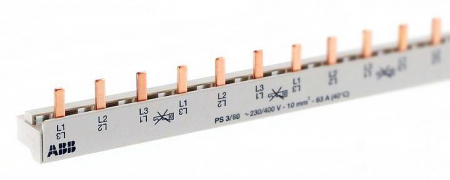 Разводка шинная 3ф PS3/60 Comp(PIN) ABB 2CDL230001R1060 Разводка шинная 3ф PS3/60 Comp(PIN) ABB 2CDL230001R1060