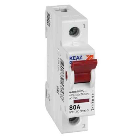 Выключатель нагрузки модульный OptiDin BM63PL-180-УХЛ3 (ВМ63PL) КЭАЗ 328159 Выключатель нагрузки модульный OptiDin BM63PL-180-УХЛ3 (ВМ63PL) КЭАЗ 328159