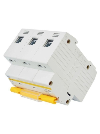 Выключатель автоматический модульный 3п C 25А 10кА ВА47-100 KARAT IEK MVA40-3-025-C Выключатель автоматический модульный 3п C 25А 10кА ВА47-100 KARAT IEK MVA40-3-025-C