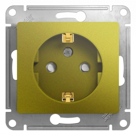 Розетка 1-м СП Glossa 16А IP20 250В с заземл. защ. шторки механизм фисташк. SE GSL001045 Розетка 1-м СП Glossa 16А IP20 250В с заземл. защ. шторки механизм фисташк. SE GSL001045