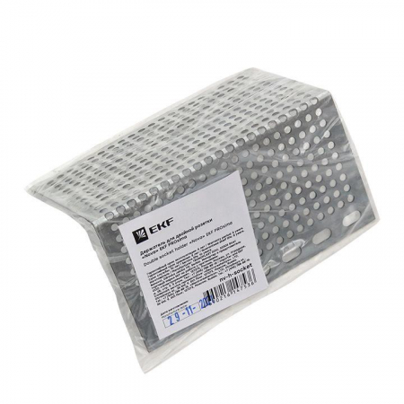 Держатель для 2-м розетки Nova PROxima EKF nv-h-socket Держатель для 2-м розетки Nova PROxima EKF nv-h-socket