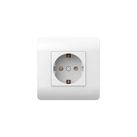 Розетка NEW3-E 16А с заземл. защ. шторки бел. CHINT 431534 Розетка NEW3-E 16А с заземл. защ. шторки бел. CHINT 431534