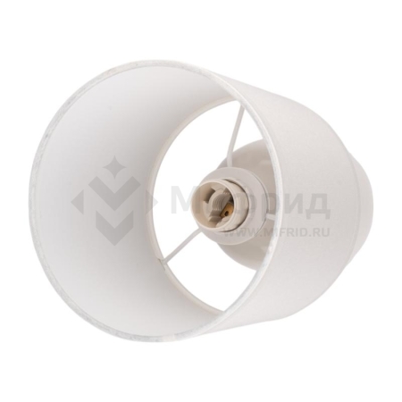 Светильник настольный JH2-02-wh E14 IP20 130х130х255мм керамика; ткань; PVC-пластик бел. JazzWay 5062313