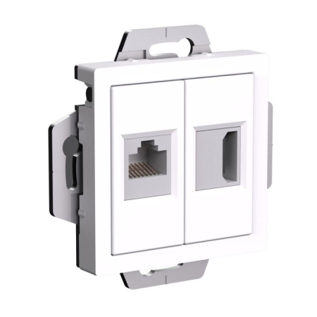 Розетка 2-м AtlasDesign HDMI+RJ45 кат.5E механизм бел. SE ATN000182 Розетка 2-м AtlasDesign HDMI+RJ45 кат.5E механизм бел. SE ATN000182