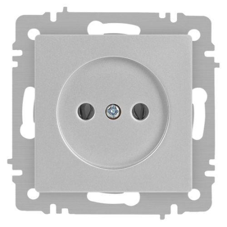 Розетка 1-м СП Accent 6-201-03 16А IP20 250В 2P алюм. Intro Б0063661 Розетка 1-м СП Accent 6-201-03 16А IP20 250В 2P алюм. Intro Б0063661