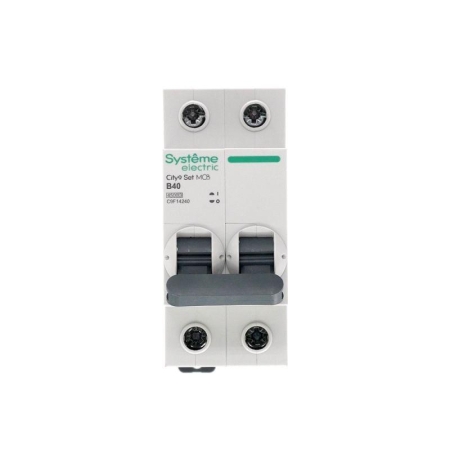 Выключатель автоматический модульный 2п B 40А 4.5кА City9 Set 230В SE C9F14240 Выключатель автоматический модульный 2п B 40А 4.5кА City9 Set 230В SE C9F14240