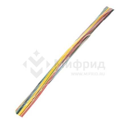 Набор трубок термоусадочных ТУТ нг 3.0/1.5 5 цветов 1м (уп.50шт) Rexant 29-0152