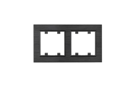 Рамка 2-м Karea LINE STAR дым. металлик Makel 86050702 Рамка 2-м Karea LINE STAR дым. металлик Makel 86050702