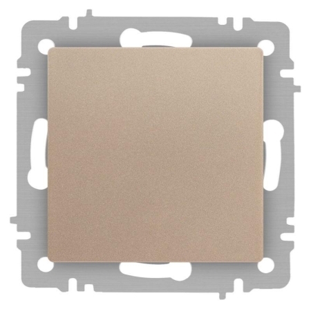 Переключатель перекрестный 1-кл. СП Accent 6-108-04 10А IP20 250В шампань Intro Б0063586