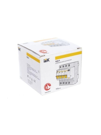 Выключатель автоматический дифференциального тока 4п C 25А 30мА тип AC 4.5кА АД-14 KARAT IEK MAD10-4-025-C-030