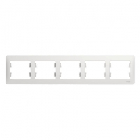 Рамка 5-м Glossa горизонт. бел. SE GSL000105