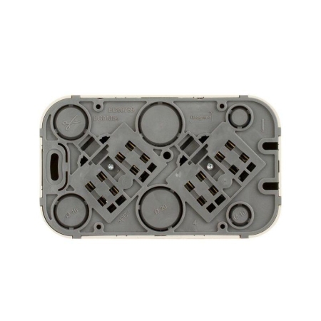 Розетка 2-м ОП Quteo 16А IP20 250В 2х2P+E с заземл. без защ. шторок бел. IEK 782233 Розетка 2-м ОП Quteo 16А IP20 250В 2х2P+E с заземл. без защ. шторок бел. IEK 782233