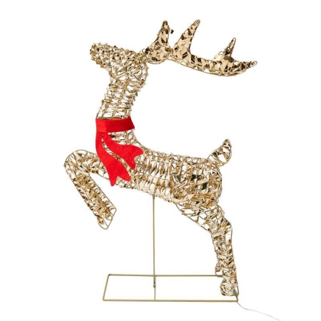 Фигура светодиодная "Бегущий олень" 88см тепл. бел. IP44 питание от трансформатора Neon-Night 501-375