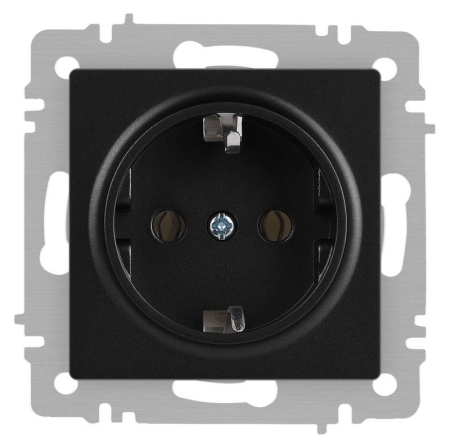Розетка 1-м СП Accent 6-202-05 16А IP20 250В 2P+E Schuko антрацит Intro Б0063693 Розетка 1-м СП Accent 6-202-05 16А IP20 250В 2P+E Schuko антрацит Intro Б0063693