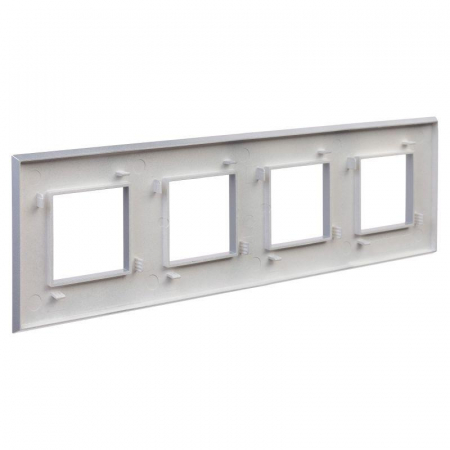 Рамка 4-м 8мод. Avanti "Закаленная сталь" DKC 4404908 Рамка 4-м 8мод. Avanti "Закаленная сталь" DKC 4404908
