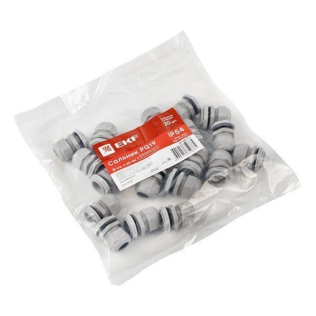 Сальник PG19 d12-15мм (d отверст. 23мм) IP54 PROxima EKF plc-pg-19-r