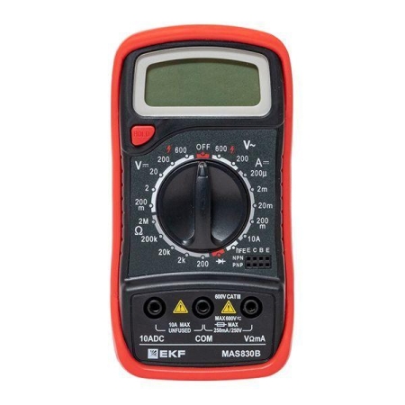Мультиметр цифровой MAS830B Master EKF In-180701-pm830B Мультиметр цифровой MAS830B Master EKF In-180701-pm830B