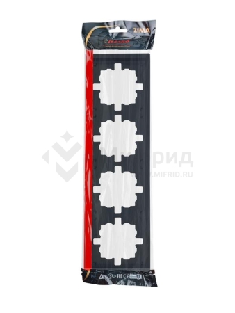 Рамка 4-м ZIMA горизонт. черн. бархат LEZARD 704-4200-149