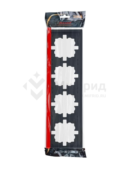 Рамка 4-м ZIMA горизонт. черн. бархат LEZARD 704-4200-149