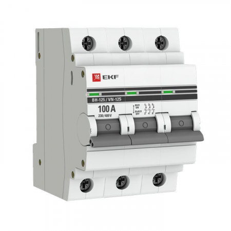 Выключатель нагрузки 3п 100А ВН-125 PROxima EKF SL125-3-100-pro Выключатель нагрузки 3п 100А ВН-125 PROxima EKF SL125-3-100-pro