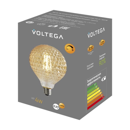 Лампа светодиодная Loft Led YX-G125175LK2F 4Вт 2200К E27 DIM Voltega 8576 Лампа светодиодная Loft Led YX-G125175LK2F 4Вт 2200К E27 DIM Voltega 8576